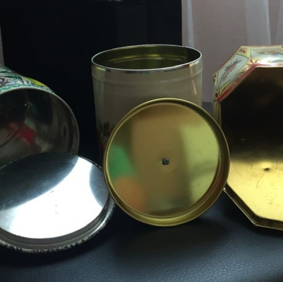 Mixed Lot of 9 Decorative Tin Cans - Picture 5 of 6